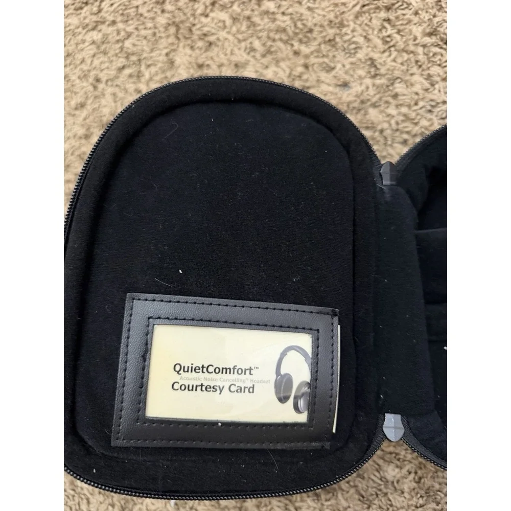 BOSE Black Faux Leather Case For Quietcomfort Headset
